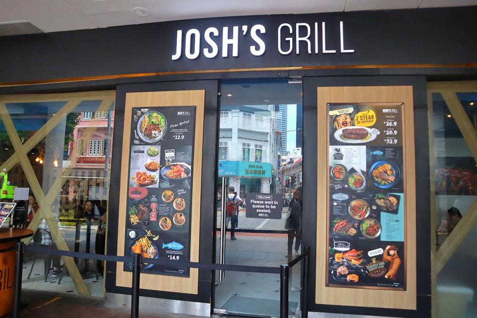 bugis junction - josh's grill