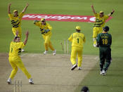 In one of the most dramatic finishes in World Cup history, South Africa failed to qualify for the final after their match with Australia ended in a tie. Chasing 214, South Africa needed one run for victory from three balls and a wicket in hand, but a massive mix-up between Lance Klusener and Allan Donald led to the latter running himself out, making Australia the finalist on net run-rate.