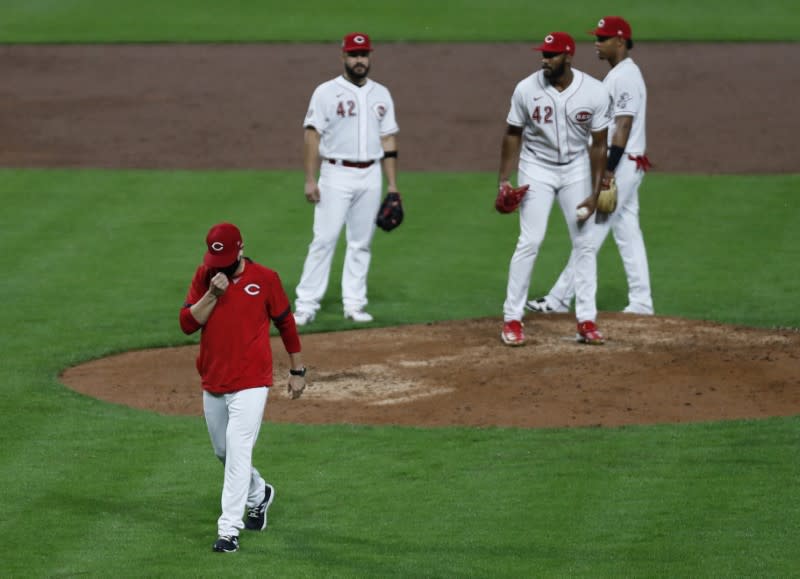 FILE PHOTO: MLB: Chicago Cubs at Cincinnati Reds