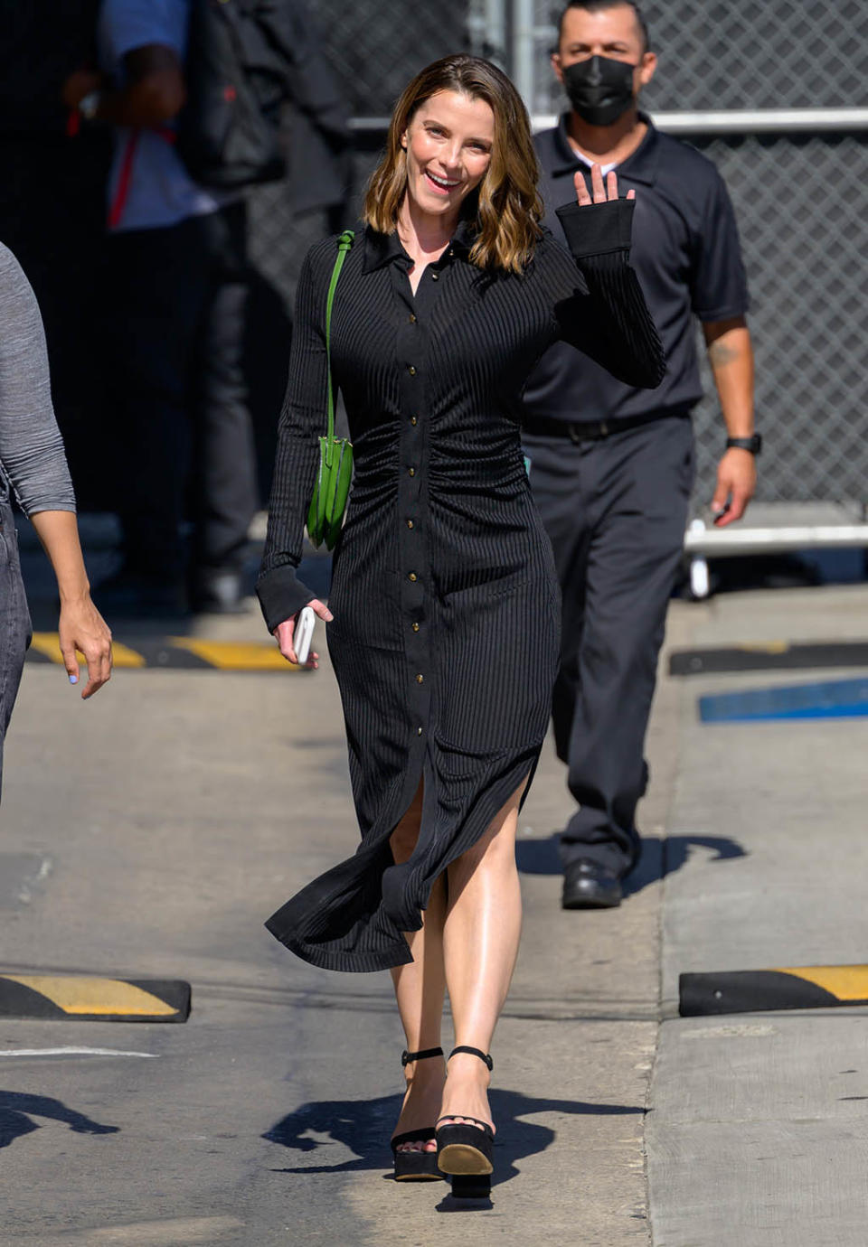 Betty Gilpin arrives at “Jimmy Kimmel Live” in Los Angeles on June 6, 2022. - Credit: RB/Bauergriffin.com / MEGA