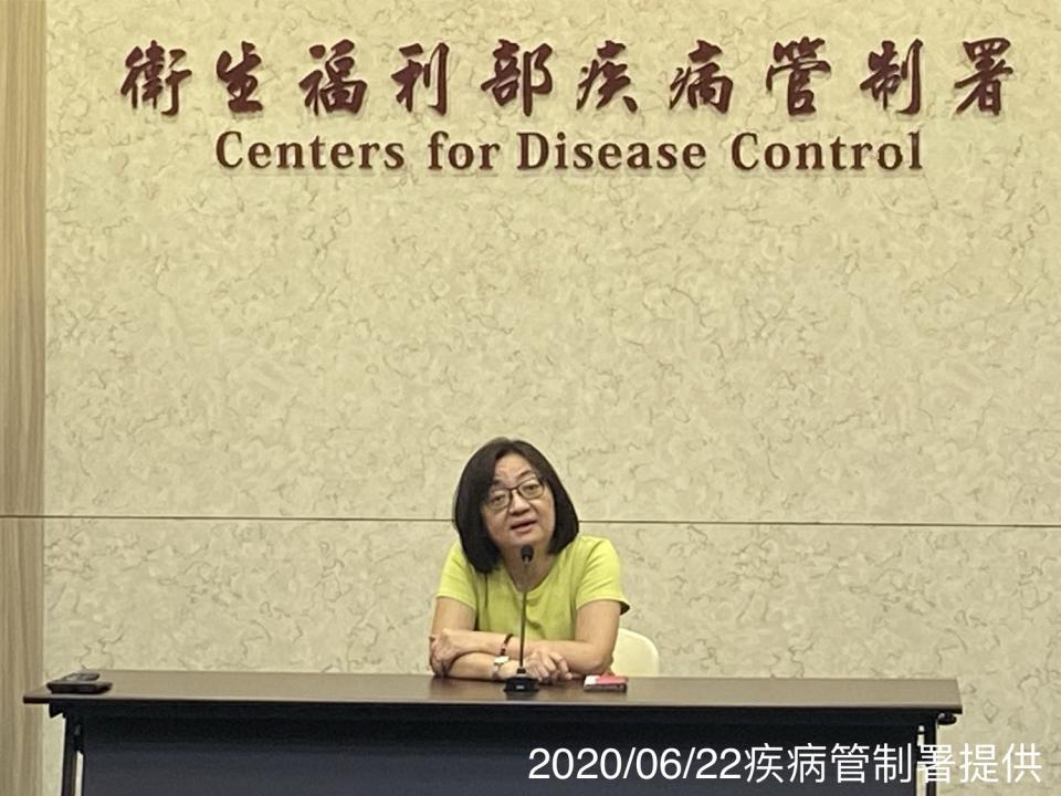 今（22）日疾病管制署陳淑芳簡任技正說明四合一疫苗供貨問題   圖：疾管署/提供