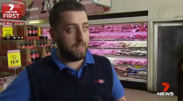 IGA employee Loay Yousif. Source: 7 News.