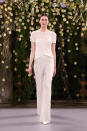 <p>Simple crystal bridal top and pants set. (Photo: Tonje Thoresen) </p>