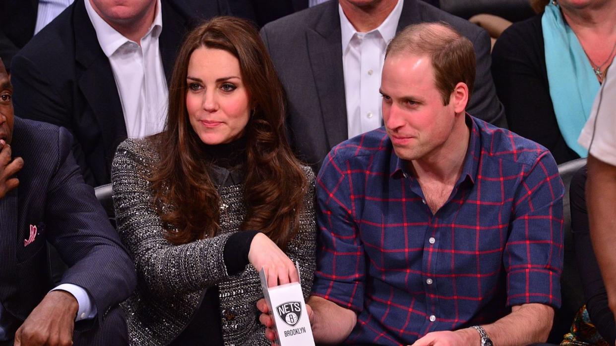 the duke and duchess of cambridge attend cleveland cavaliers vs brooklyn nets