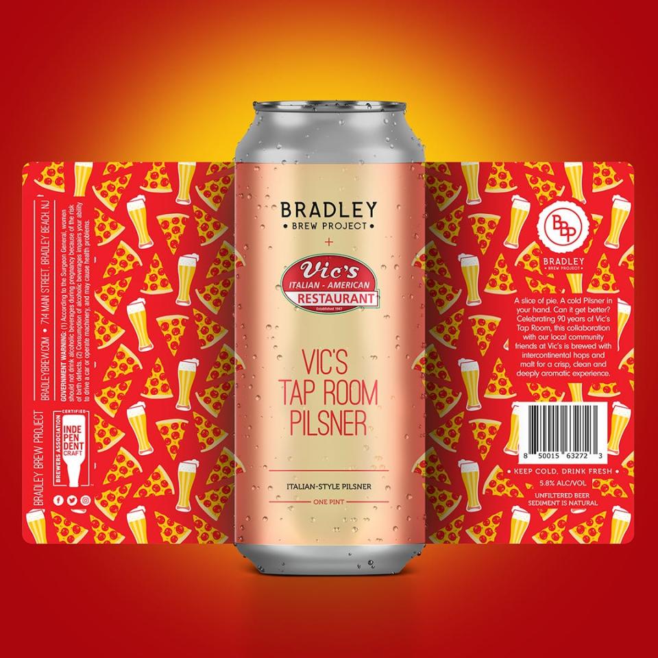 Vic's Tap Room Pilsner from Bradley Brew Project is a collaboration between the brewery and Vic's Italian Restaurant.