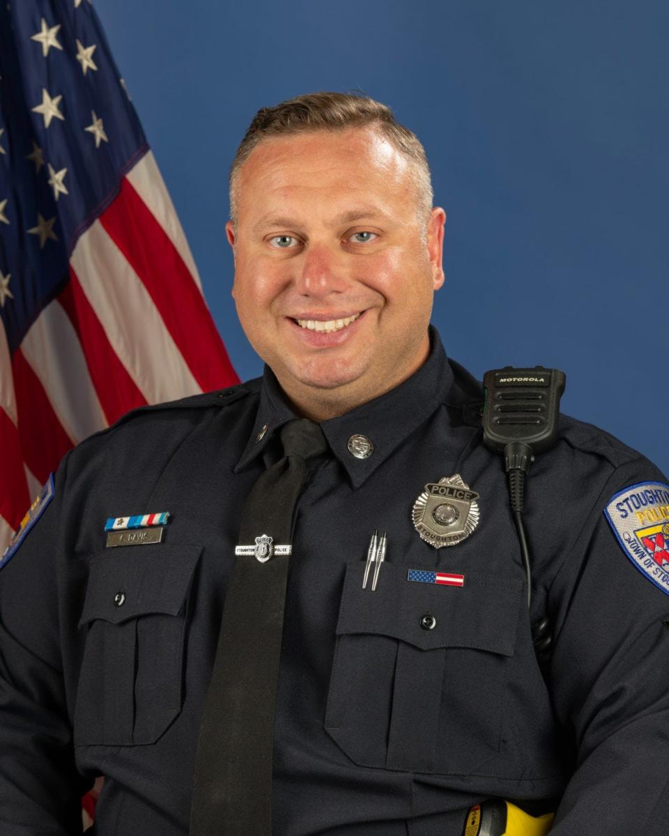 Stoughton Police Officer Christopher A. Davis died suddenly while off-duty on Saturday night, Dec. 31, 2022.