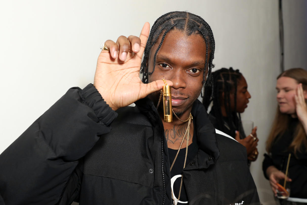 LONDON, ENGLAND - JUNE 06: Krept of Krept & Konan attends N.C.P Olfactives VIP Launch Party on June 06, 2019 in London, England. (Photo by Darren Gerrish/WireImage for N.C.P Olfactives )