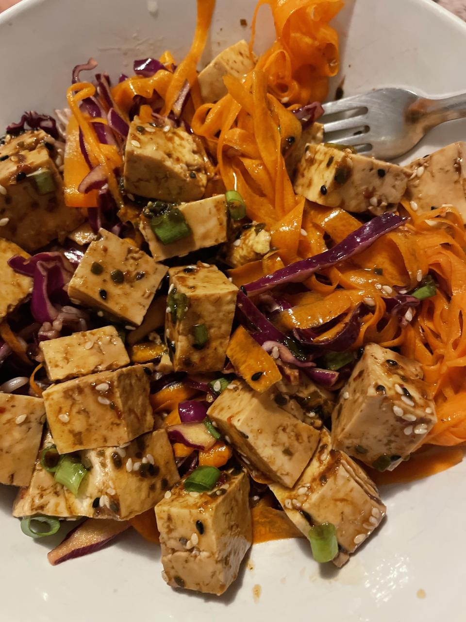 marinated tofu dish