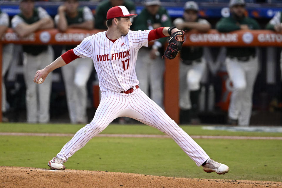 Sam HIighfill and the NC State Wolfpack have some unfinished business in Omaha. (Photo by Eakin Howard/Getty Images)