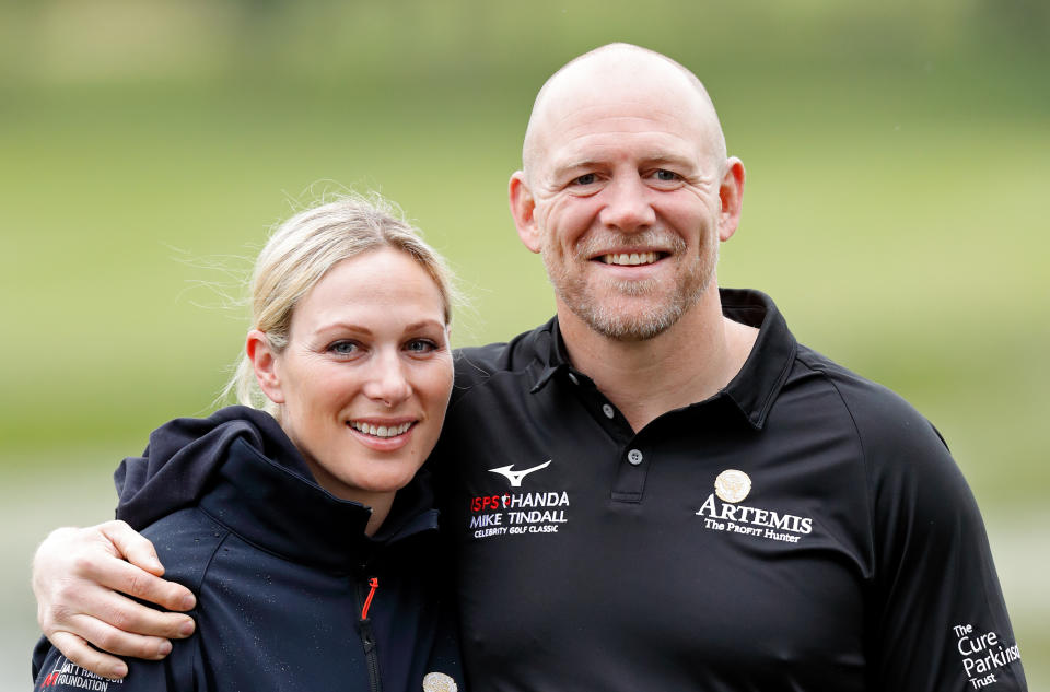 SUTTON COLDFIELD, UNITED KINGDOM - MAY 17: (EMBARGOED FOR PUBLICATION IN UK NEWSPAPERS UNTIL 24 HOURS AFTER CREATE DATE AND TIME) Zara Tindall and Mike Tindall attend the ISPS Handa Mike Tindall Celebrity Golf Classic at The Belfry on May 17, 2019 in Sutton Coldfield, England. (Photo by Max Mumby/Indigo/Getty Images)