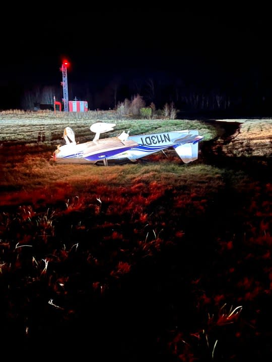 Minor injuries reported after Monday night plane crash at Searcy airport (Images courtesy Roger Pearson, Searcy Municipal Airport Manager)