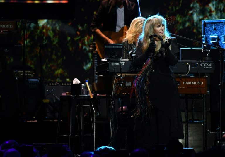 Stevie Nicks -- shown here performing at the iHeartRadio Music Festival in Las Vegas in September 2018 -- was already an inductee with Fleetwood Mac, but now has been honored as a solo artist