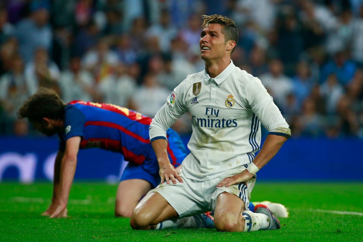 No, Cristiano Ronaldo, we're not lying. There's going to be a preseason El Clasico in Miami. (Getty)