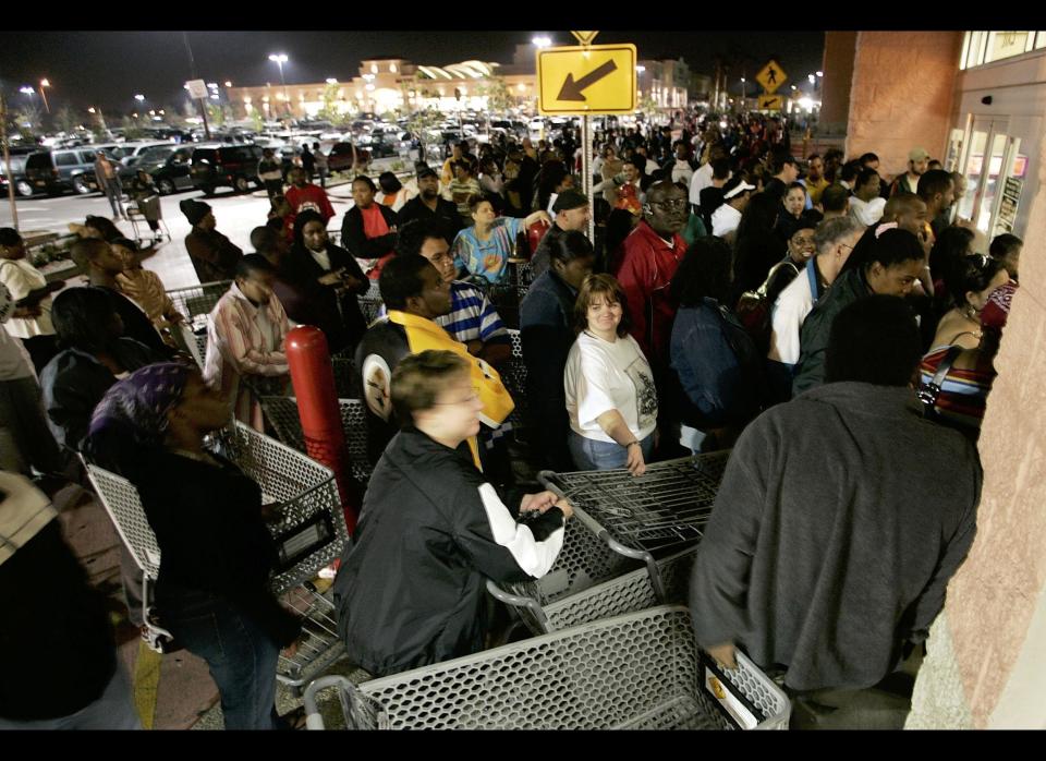 Shoppers were shaken up last year at Toys "R" Us in Wisconsin, when a woman named Lanessa Lattimore threatened to shoot shoppers who were waiting in line outside the store. A confrontation began after the woman tried to cut the line of several hundred people. <a href="http://articles.cnn.com/2010-11-26/justice/wisconsin.shopper.threat_1_gun-threat-black-friday-shopper-huge-lines?_s=PM:CRIME" target="_hplink">Lanessa told CNN</a>, "Everybody was cutting in line. But there was one girl who was threatening me, so I told her that I'd shoot her." Although no weapon was found, she was arrested and charged with disorderly conduct. (Getty photo)