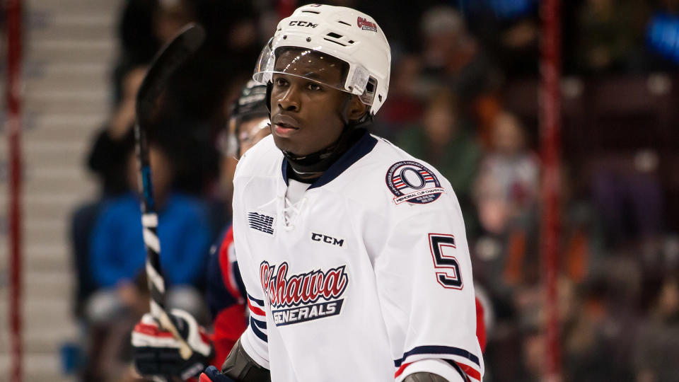 Jalen Smereck, pictured as a member of the Oshawa Generals. (Photo by Dennis Pajot/Getty Images)