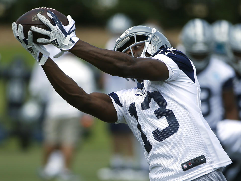 Dallas Cowboys wide receiver Michael Gallup (13) could play a big role against the Rams. (AP)