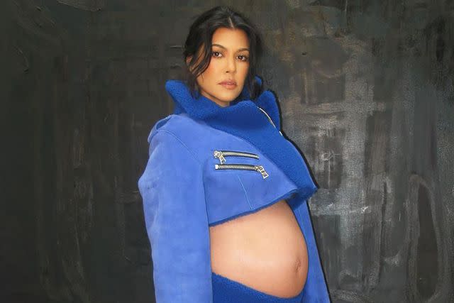 <p>Kourtney Kardashian/Instagram</p> Kourtney Kardashian posts baby bump on Instagram