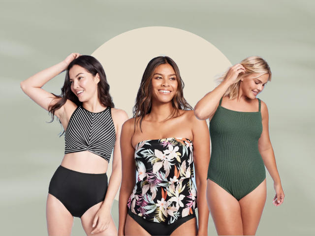 17 Flattering V-Neck Tummy-Control Swimsuits — Shop Now
