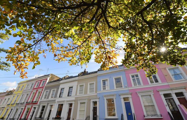 House prices: A residential street is seen in Notting Hill in central London