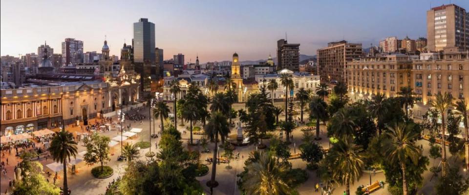 Plaza de Armas square in Santiago, Chile