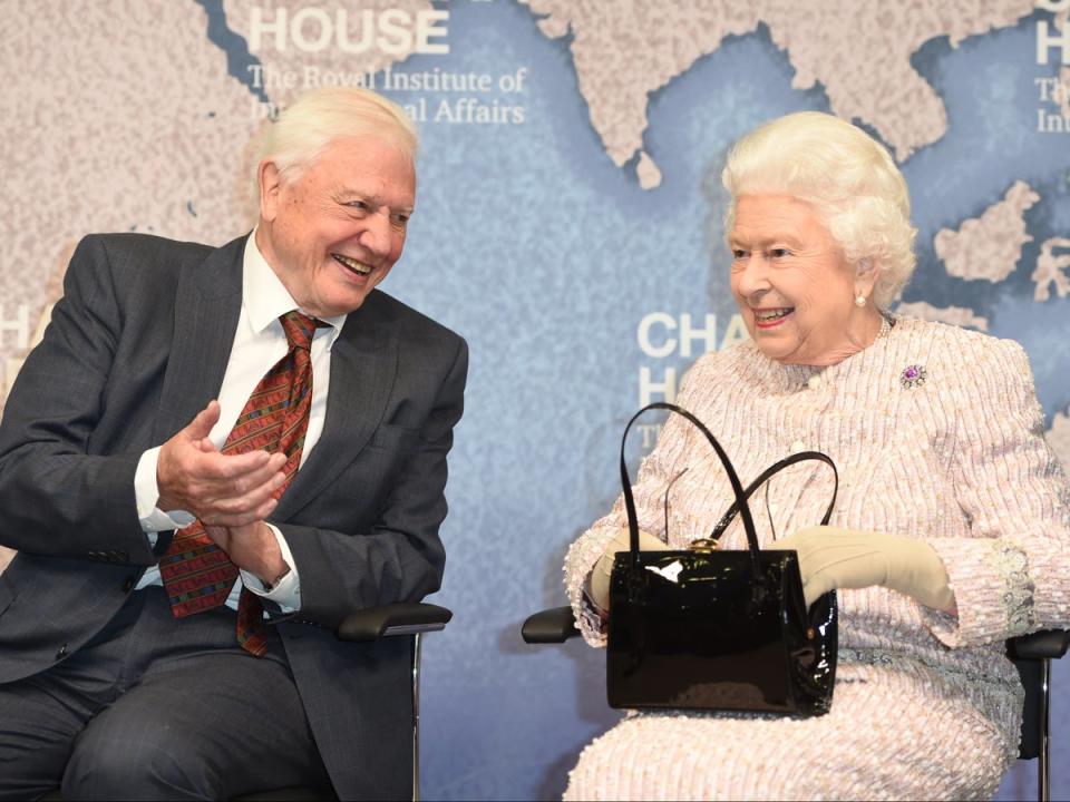 David Attenborough, pictured here with the Queen in 2019, shared similar sentiments about the late royal (Getty Images)