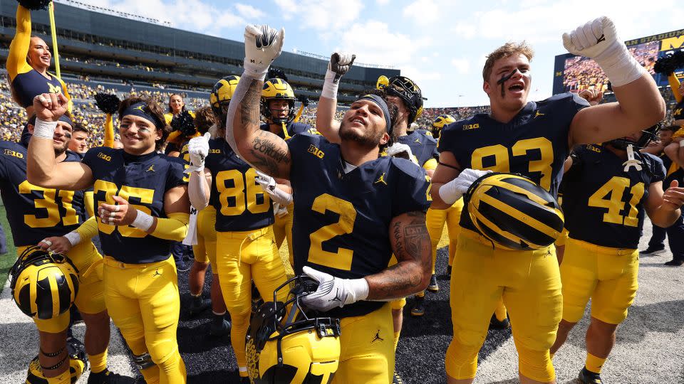 The Wolverines are undefeated, seven games into the season. - Gregory Shamus/Getty Images