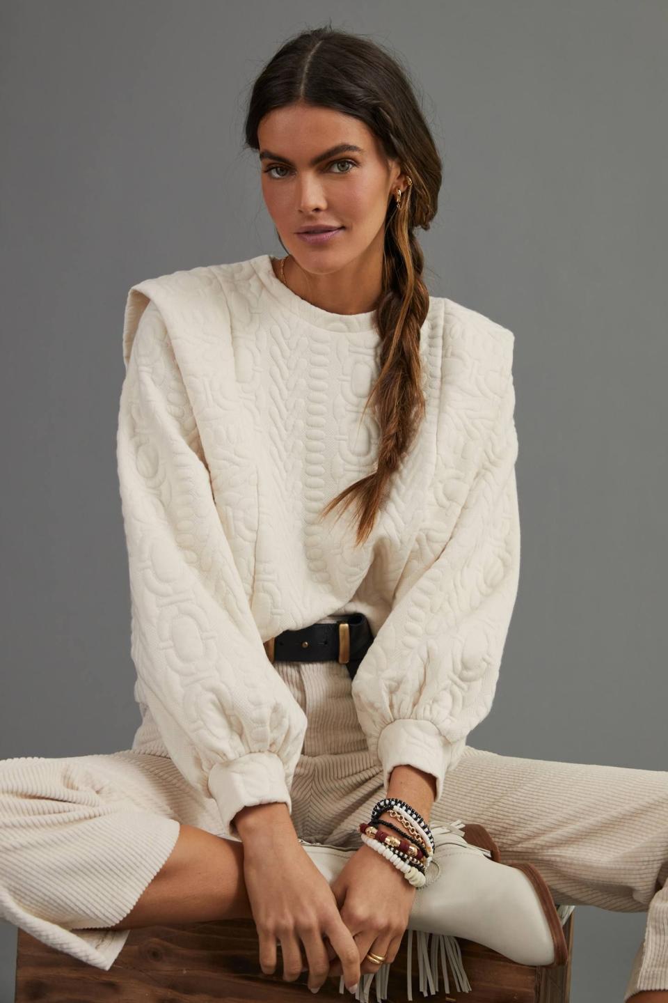 Puff-Sleeved Pullover