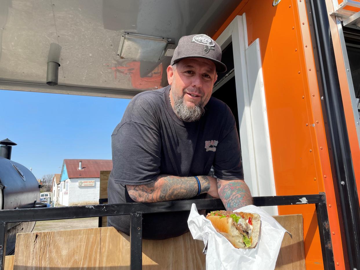 At Harry's Smokin' BBQ in South Toms River, owner Harry Clayton offers a chopped cheese sandwich.