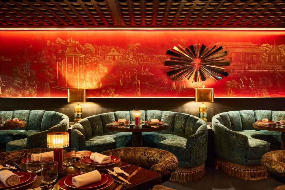 The House of the Red Pearl at The Tin Building at South Street Seaport is an Asian speakeasy located amidst the 54,000-square-foot-culinary marketplace. It's one of more than 600 NYC restaurants participating in NYC Restaurant Week.