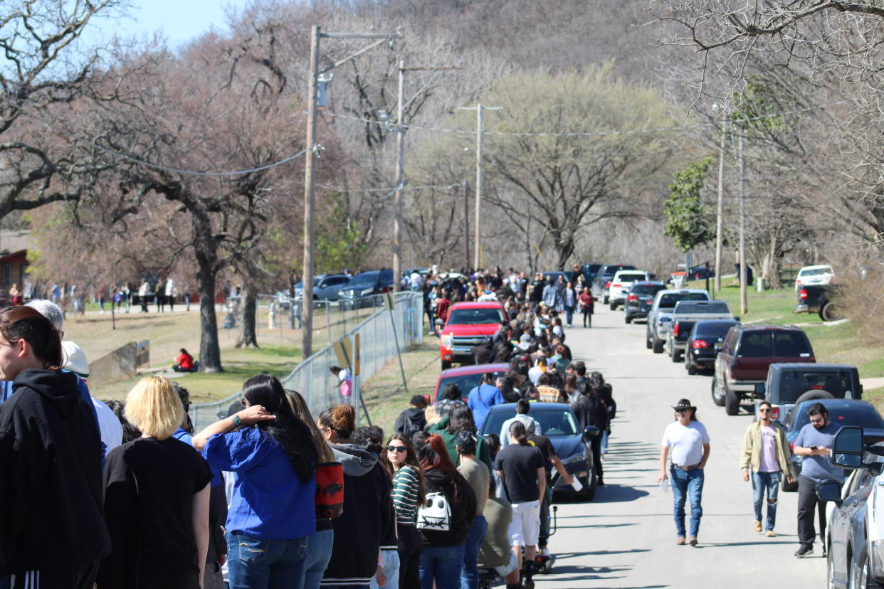  Crowds spanned multiple city blocks for an open casting call on Saturday, March 4 for 