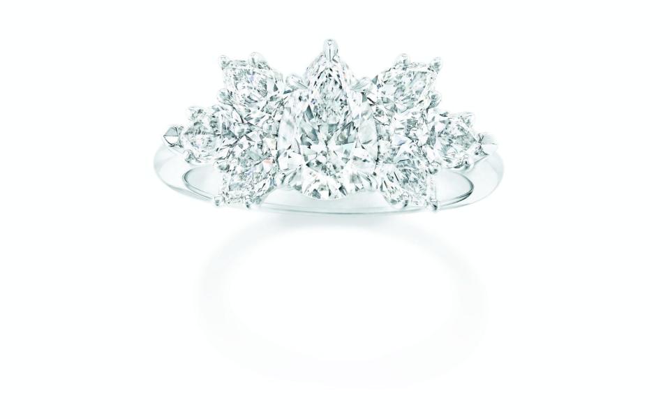 Harry Winston Pear Shaped Cluster ring - Harry Winston