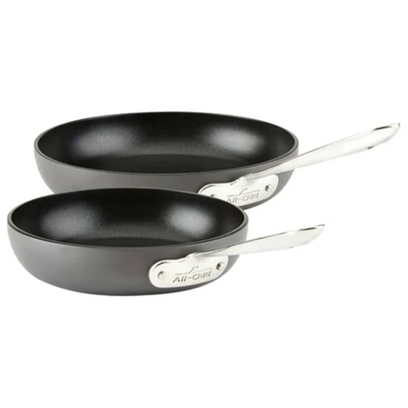 All-Clad HA1 Hard Anodized Nonstick Cookware, 2 Piece Fry Pan Set, 8 & 10 inch