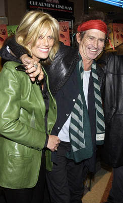 Patti Hansen and Keith Richards at the New York premiere of Dreamworks' Hollywood Ending