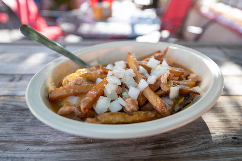 A famous menu item at Gray's Coors Tavern is the slopper. It is believed to have originated at the tavern.