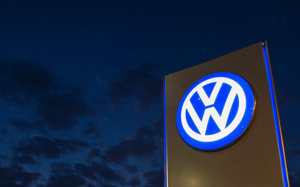Shares in Volkswagen dropped as much as 4.9pc today  - AFP or licensors