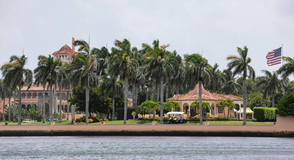 A view of former President Donald Trump’s Mar-a-Lago home on Tuesday, Aug. 9, 2022, in Palm Beach, Florida. The FBI conducted a search of Trump’s Mar-a-Lago estate on Monday.