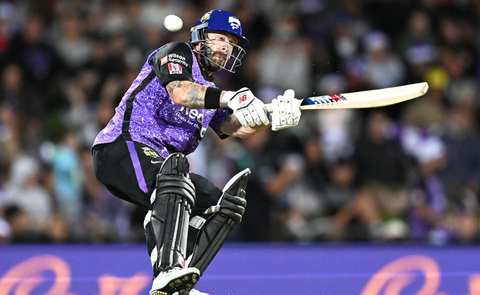 Matthew Wade, pictured here in action for the Hurricanes against the Renegades in the BBL.