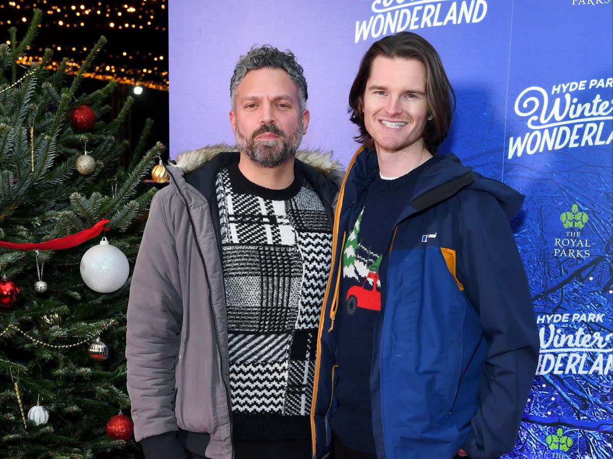 Matt Jameson and Daniel Mckee of 'Married at First Sight' attend the VIP Preview evening of Hyde Park Winter Wonderland (Getty Images)