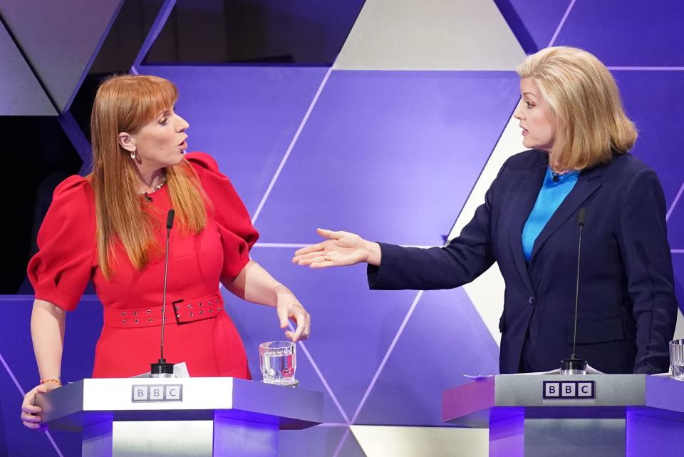 Deputy Labour leader Angela Rayner (left) and Commons Leader Penny Mordaunt (Stefan Rousseau/PA Wire)