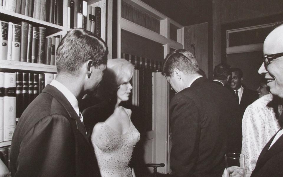 Marilyn Monroe with John F. Kennedy (centre) and Robert Kennedy (left) - Bonhams