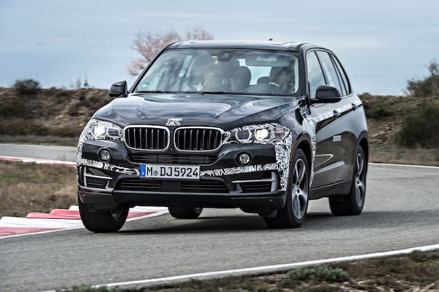 A prototype, plug-in hybrid version of the BMW X5. (photo credit: BMW)