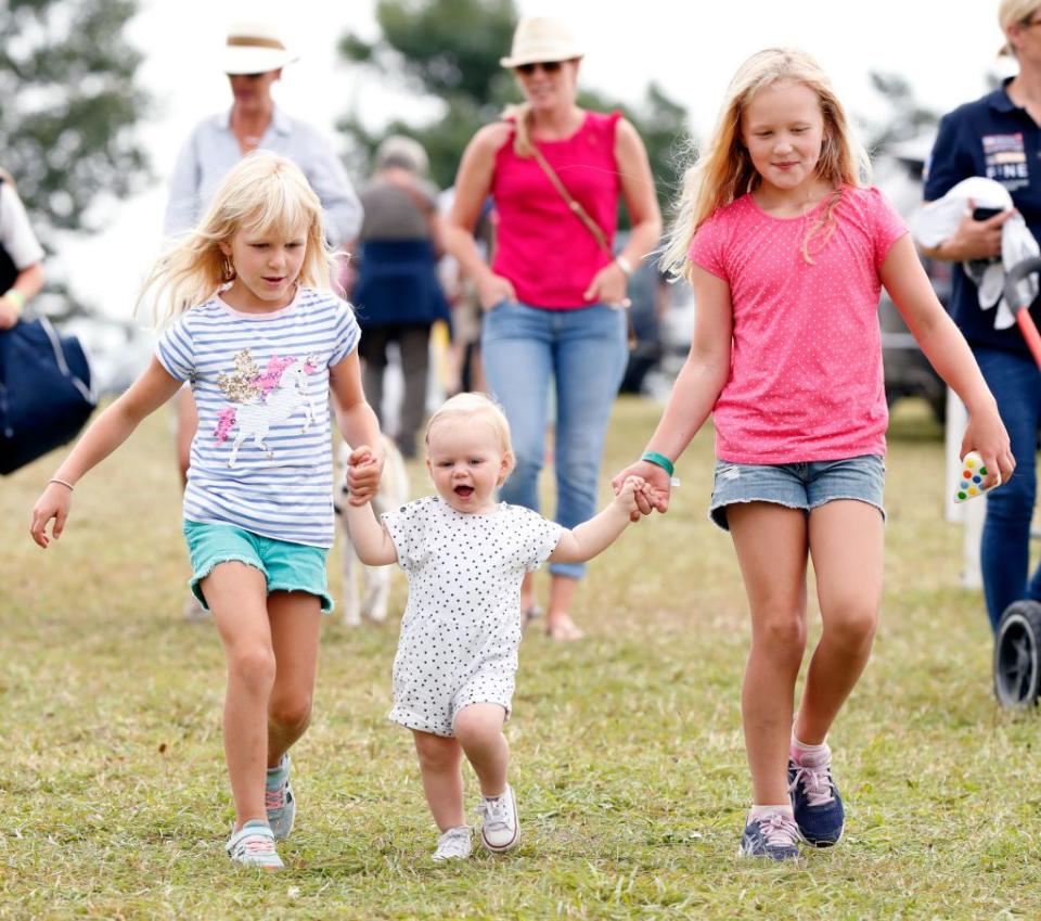 Savannah and Isla Phillips with Lena Tindall (2019)