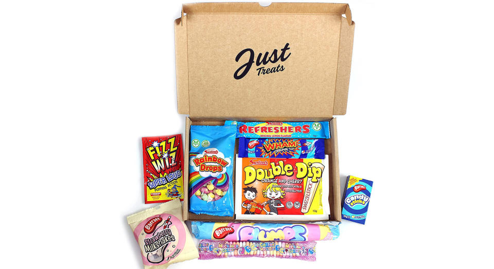 Retro Sweets Mini Box | Letterbox Size Box Filled with Retro Sweets