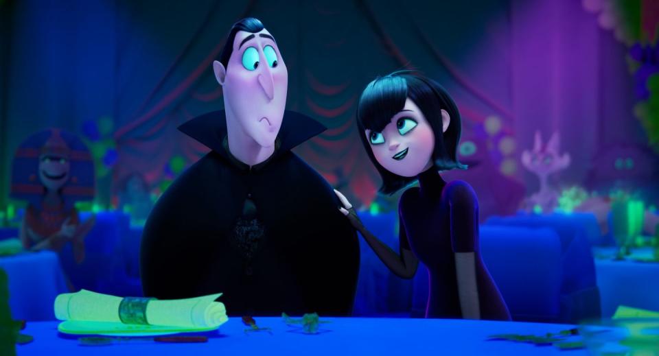 <p><strong>Release Date:</strong> January 14, 2022</p><p>And one to save for next year: In this <em>Hotel Transylvania</em> installment, Johnny, wanting to feel like a closer member of the family, uses an invention to turn himself into a <em>real</em> monster. But will the monsters also use the machine to turn into people? It's a monster mash if there ever was one. It'll premiere <a href="https://variety.com/2021/film/news/hotel-transylvania-4-amazon-streaming-rights-sony-1235042371/" rel="nofollow noopener" target="_blank" data-ylk="slk:on Amazon;elm:context_link;itc:0;sec:content-canvas" class="link ">on Amazon</a>.</p><p><a class="link " href="https://www.youtube.com/watch?v=Y-L6AbRsPLo" rel="nofollow noopener" target="_blank" data-ylk="slk:WATCH TRAILER;elm:context_link;itc:0;sec:content-canvas">WATCH TRAILER</a></p>