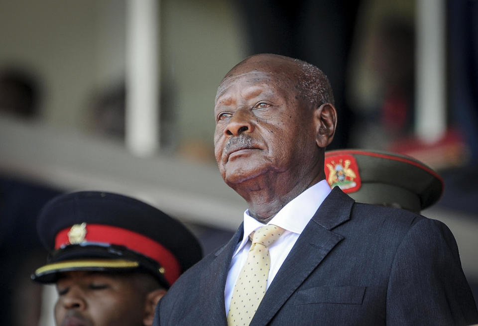 Uganda's President Yoweri Museveni attends the state funeral of Kenya's former president Daniel Arap Moi in Nairobi, Kenya Feb. 11, 2020. / Credit: John Muchucha/AP