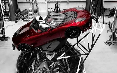  SpaceX Starman Source: Elon Musk via Instagram - Credit:  SpaceX Starman Source: Elon Musk via Instagram