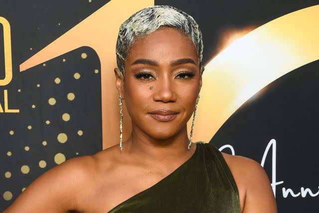 <p>Alberto E. Rodriguez/Getty</p> Tiffany Haddish in Los Angeles on Oct. 16, 2023