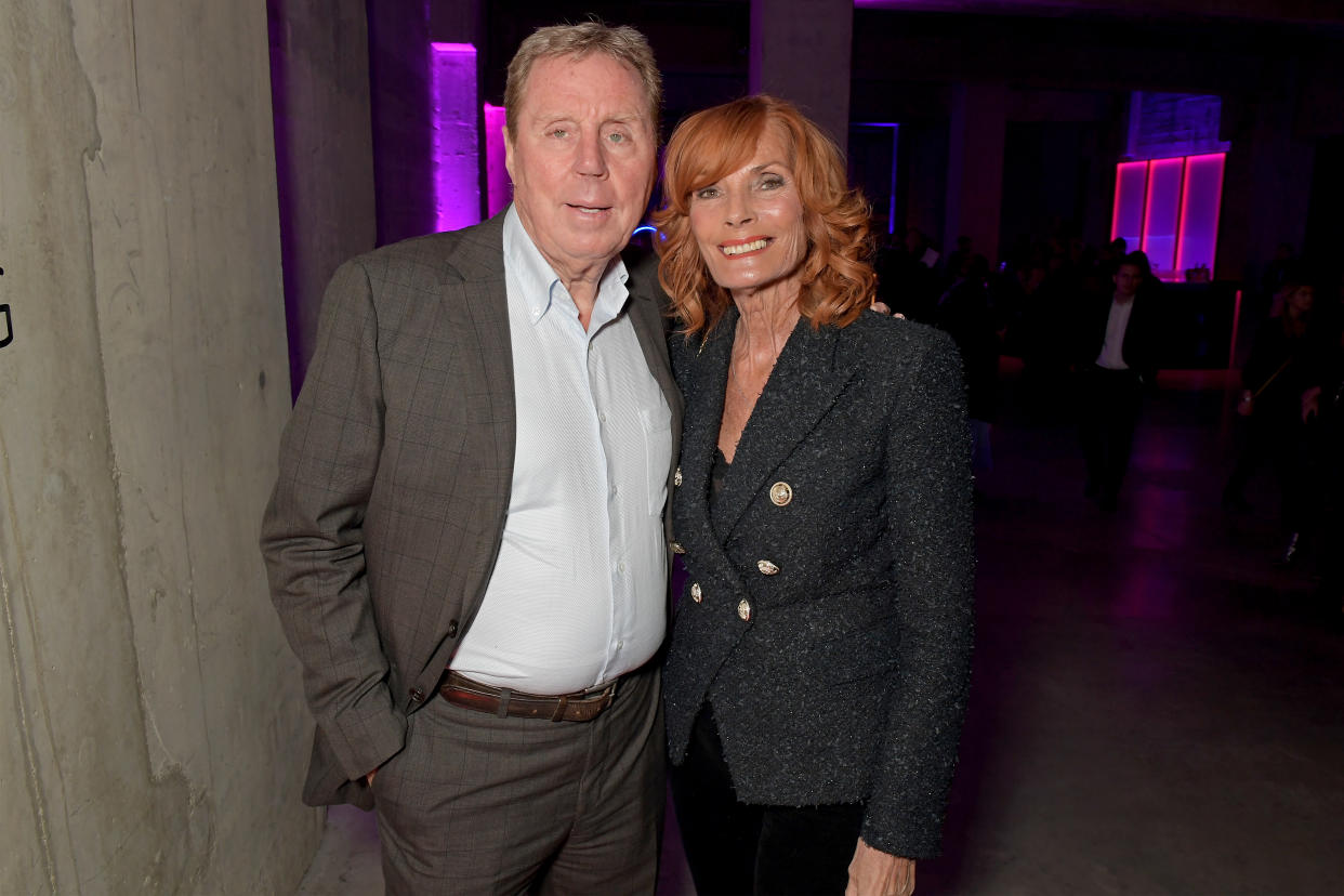 LONDON, ENGLAND - FEBRUARY 12:  Harry Redknapp and Sandra Harris attend the Sky TV, Up Next Event at Tate Modern on February 12, 2020 in London, England. Up Next is Skys inaugural showcase event to promote the quality and range of programming that will be on air in 2020, to an audience of 250+ industry experts and media. (Photo by David M. Benett/Dave Benett/Getty Images for Sky)