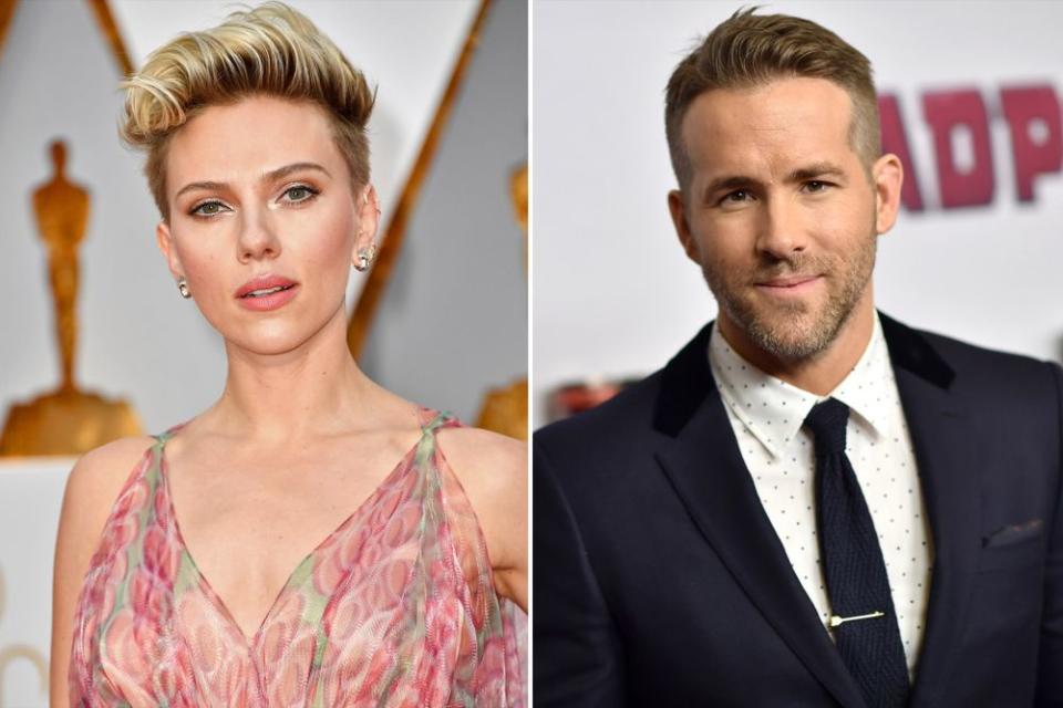 Scarlett Johansson; Ryan Reynolds | Frazer Harrison/Getty Images; Dimitrios Kambouris/Getty Images