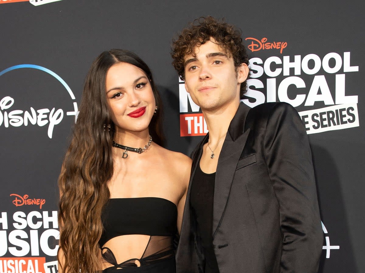 Olivia Rodrigo and Joshua Bassett (AFP via Getty Images)